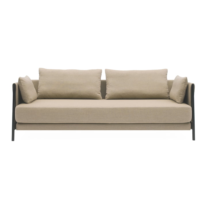 Madison Schlafsofa, schwarz / Vision sand (446) von Softline