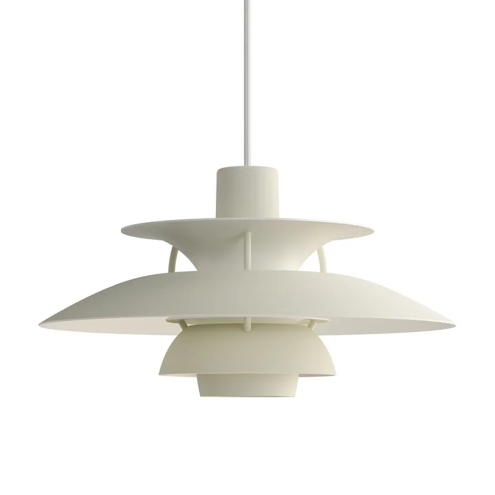Louis Poulsen - PH 5 Pendelleuchte, monochrome pale pewter