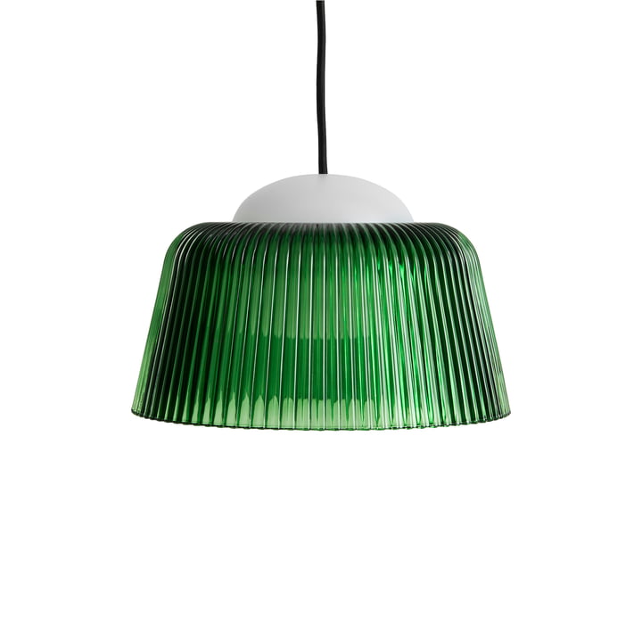 Brim Pendelleuchte, bottle green von Hay