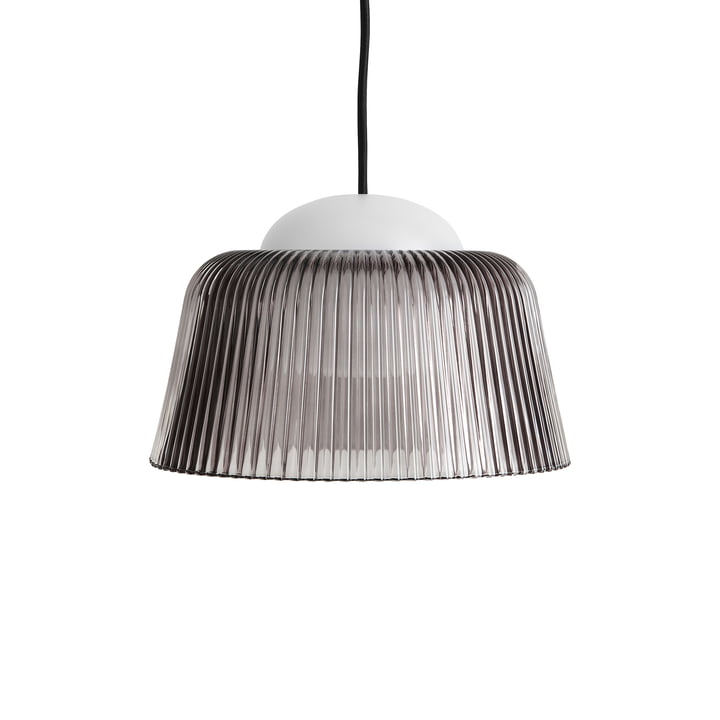 Brim Pendelleuchte, smoked grey von Hay