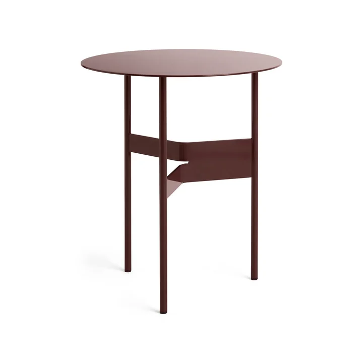 Shim Beistelltisch, Ø 45 cm, bordeaux von HAY