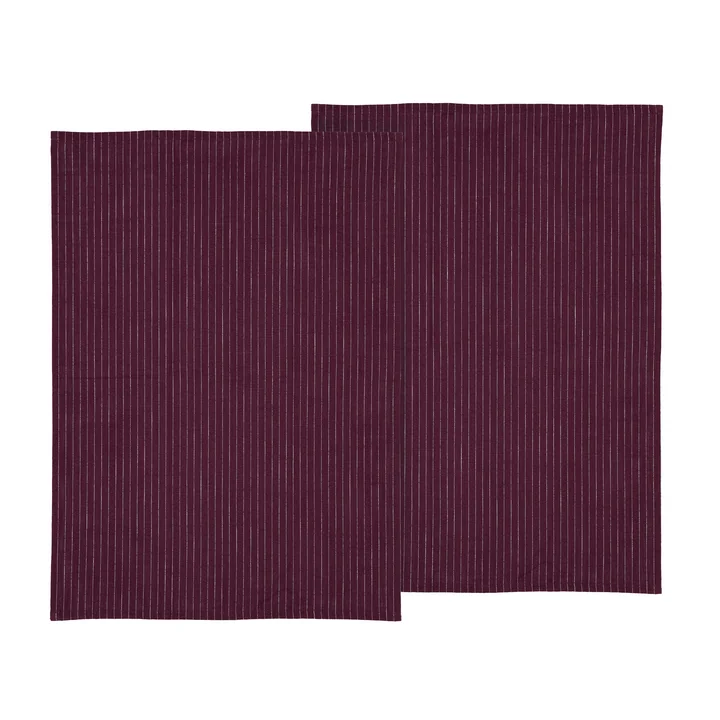 Line Geschirrtuch, 50 x 70 cm, lila (2er-Set) von Södahl