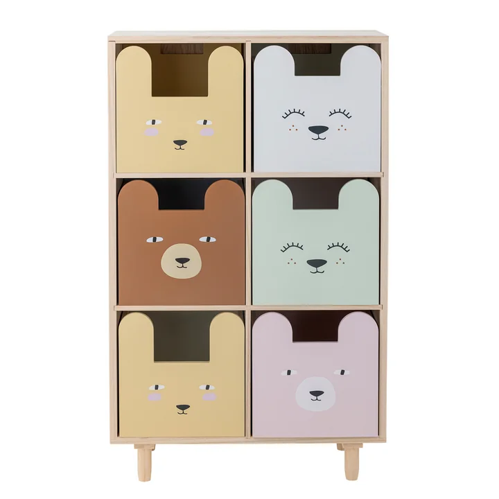 Bloomingville Mini - Calle Bücherregal mit Schubladen, natur