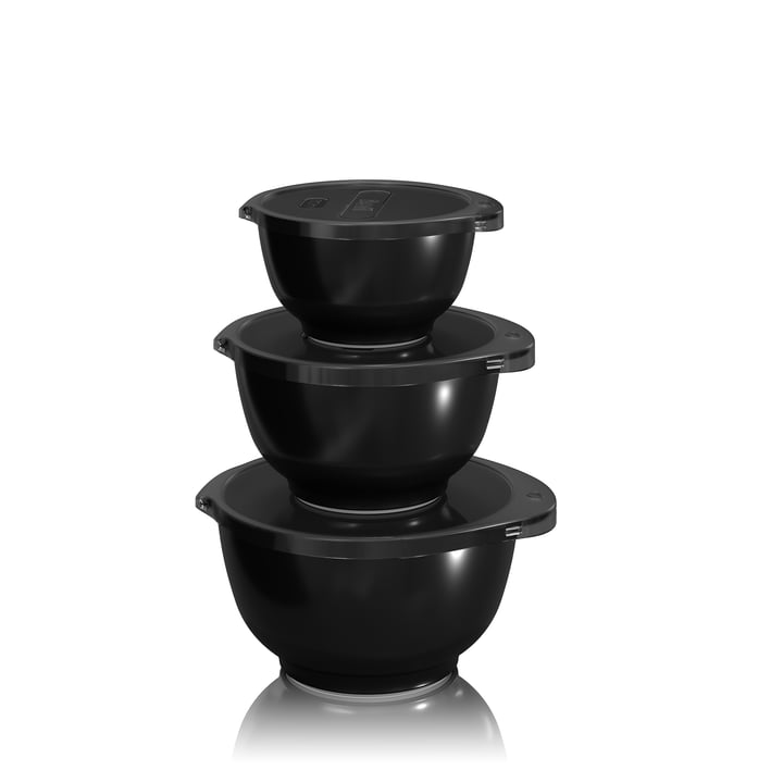 Rosti - Margrethe Mini-Schüssel-Set, 0,25 - 0,75 L, schwarz (6er-Set)