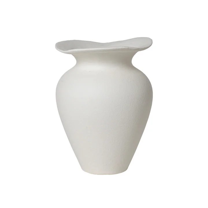 Florentina Vase, Ø 16 cm x H 22.5 cm, weiß von Broste Copenhagen