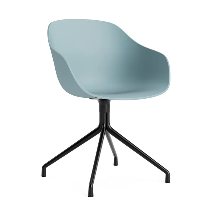 HAY - About A Chair AAC 220, Aluminium schwarz / dusty blue 2.0 