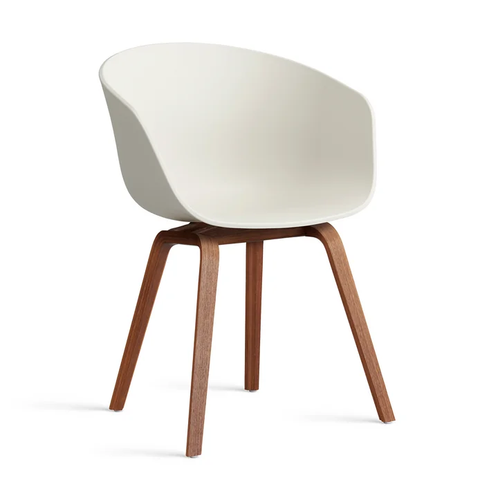 HAY - About A Chair AAC 22, Walnuss lackiert / melange cream 2.0