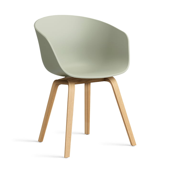 Hay - About A Chair AAC 22, Eiche lackiert / pastel green 2.0 