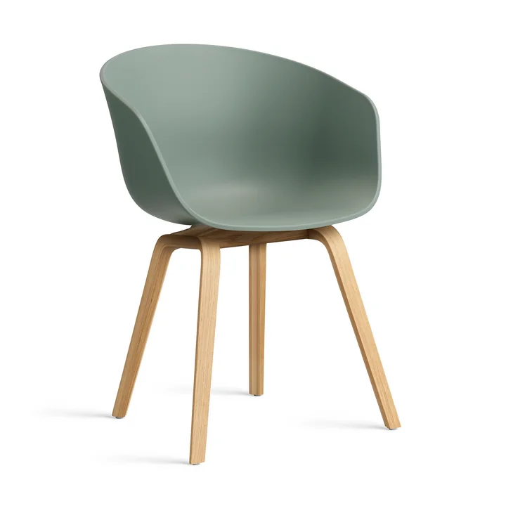 HAY - About A Chair AAC 22, Eiche lackiert / fall green 2.0 