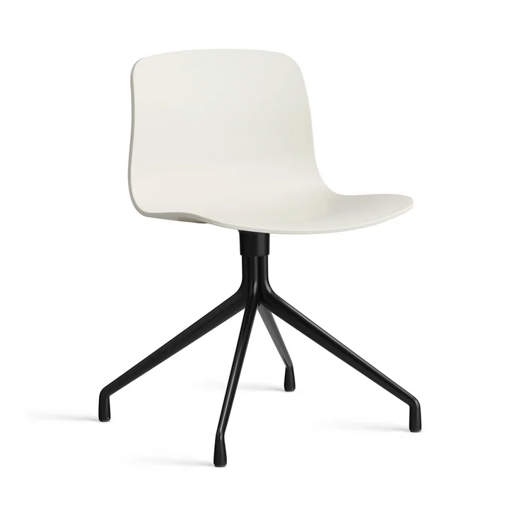 HAY - About A Chair AAC 10, Aluminium schwarz / melange cream 2.0 