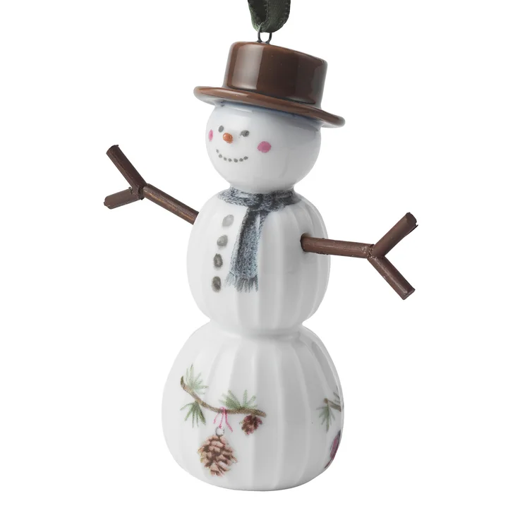Hammershøi Christmas 2024, Schneemann, H 9,5 cm, weiss (hängend) von Kähler Design