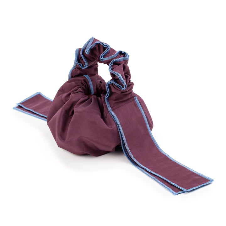 Scrunchie Bag, aubergine von Juslin Maunula