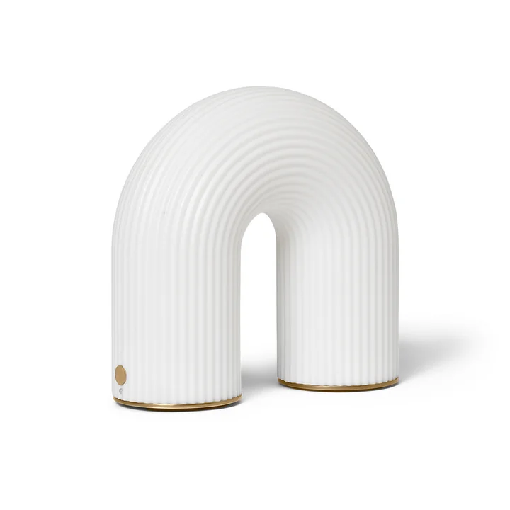 Ferm Living - Vuelta Portable LED Akkuleuchte, weiß