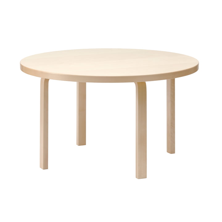 Artek - Aalto Esstisch, Ø 125 cm, Birke natur