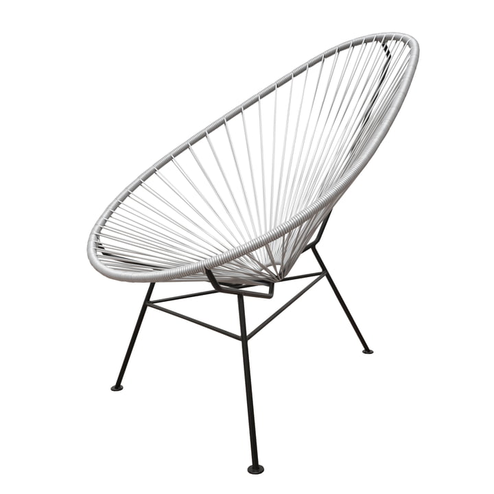 Acapulco Design - 24CR Chair 3, schwarz / metallic silber (Limited Edition)