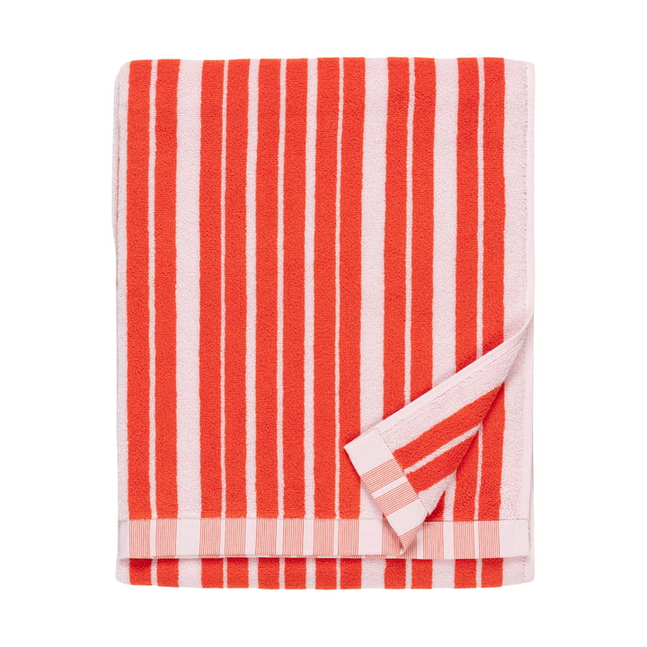 Marimekko - Raide Badehandtuch, 70 x 150 cm, rot / rosa