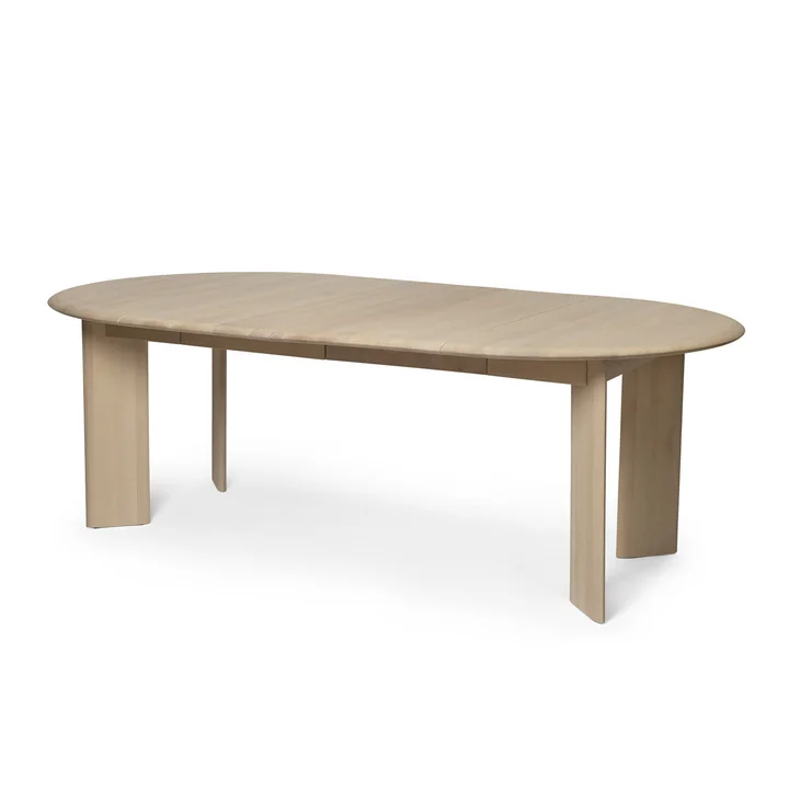 Ferm Living - Bevel Ausziehtisch, Buche weiß geölt