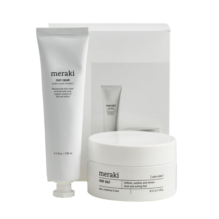 Meraki - Geschenk-Box, Foot Spa, weiß