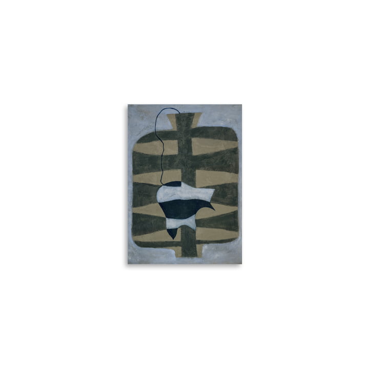 Paper Collective - Blue Lilly Poster, 21 x 29,7 cm (A4)