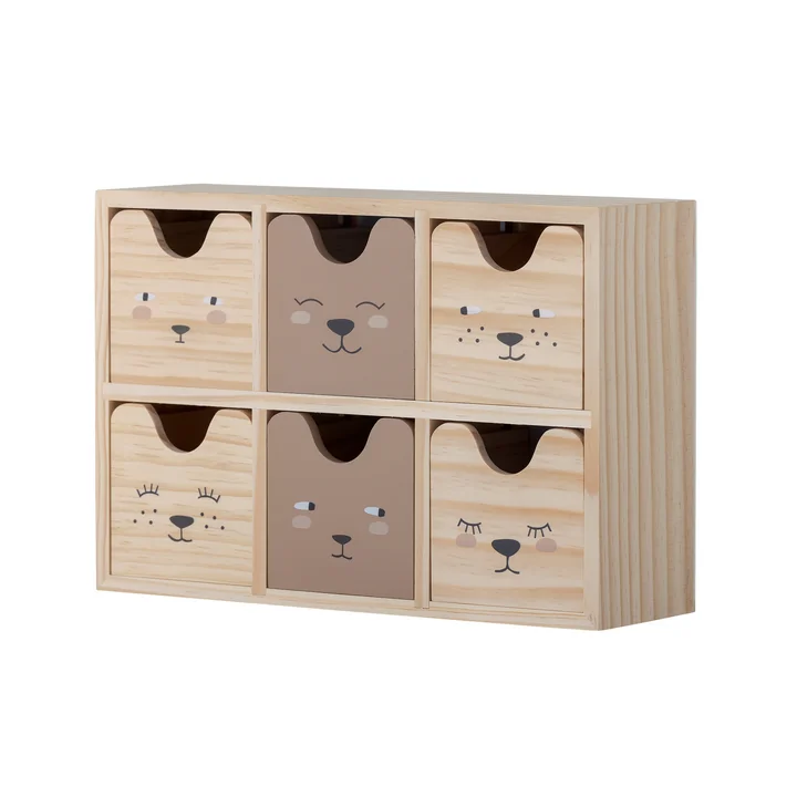 Bloomingville Mini - Calle Aufbewahrungskiste, braun