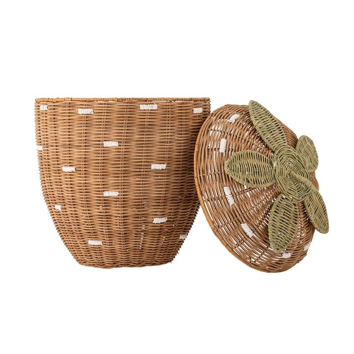 Bloomingville Mini - Pelino Aufbewahrungskorb, Ø 30 x 40 cm, Rattan
