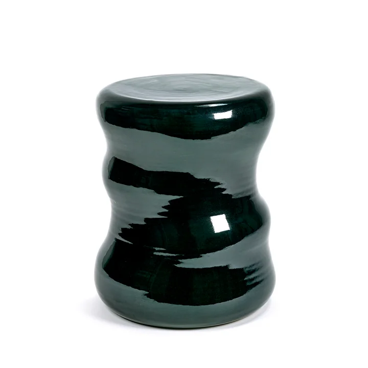 Serax - Pawn Organic Hocker, Ø 29 cm, grün