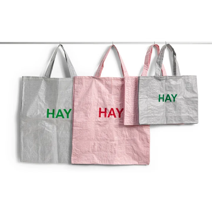 HAY - Candy Mono Bag, grau und hellrosa