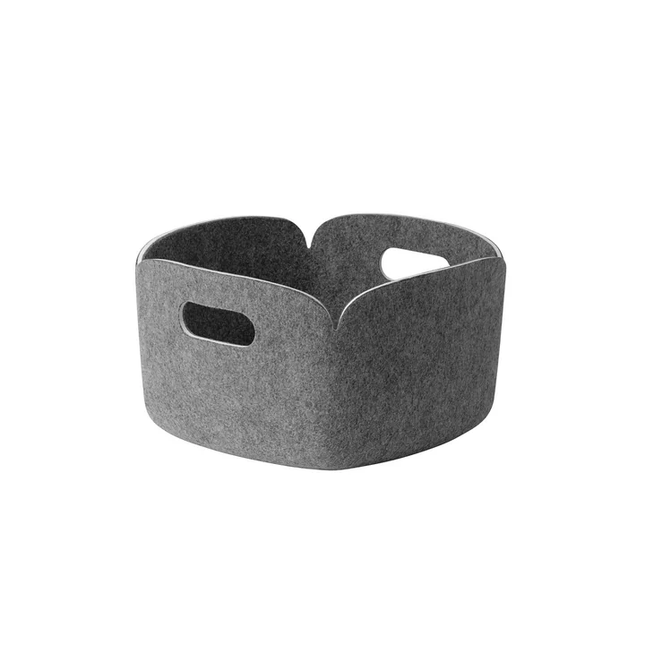 Muuto - Restore Aufbewahrungskorb 28 x 28 cm, grau meliert