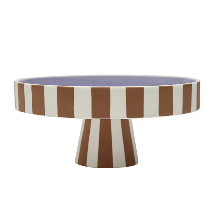 OYOY - Toppu Tablett, Ø 20 x H 9 cm, caramel / lavender