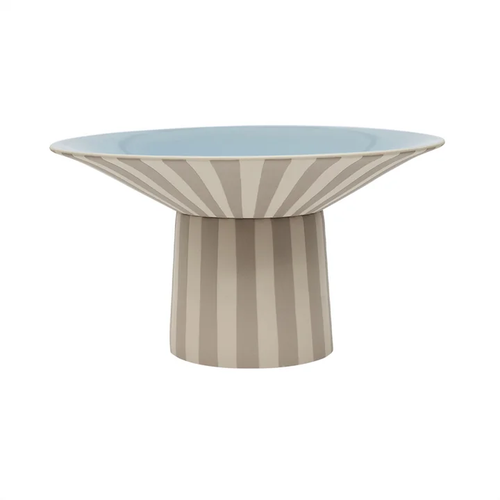 OYOY - Toppu Schale, high, Ø 30 x H 17 cm, clay / ice blue