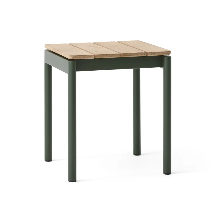 &Tradition - Ville AV47 Gartenhocker, Teak / bronze green