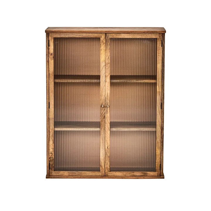 House Doctor - Balance Wandregal inkl. Glastüren, H 100 x 80 cm, antique brown