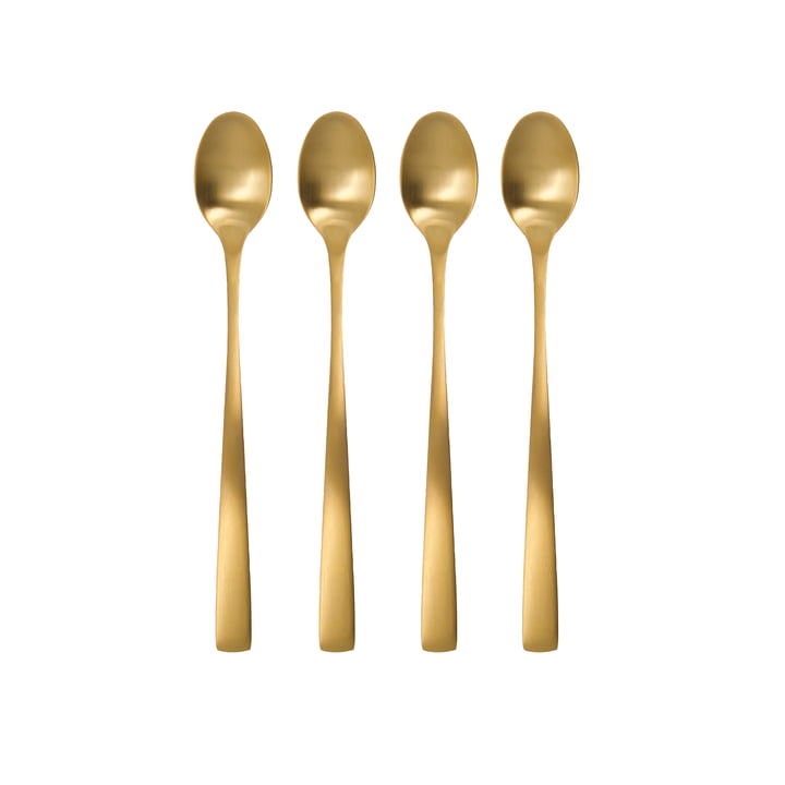 House Doctor - Golden Löffel, lang, gold (4er-Set)