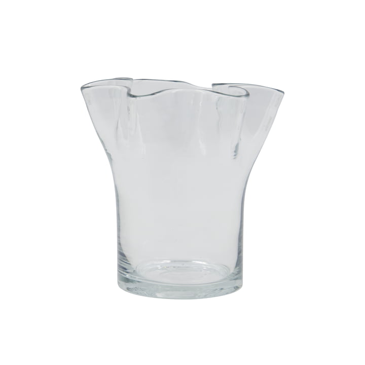 House Doctor - Plis Vase, H 17 cm, klar