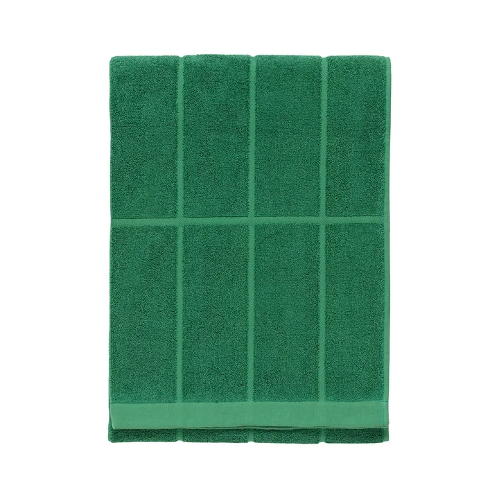  Tiiliskivi Badetuch 70 x 150 cm, grün (Frühling/Sommer 2025) von Marimekko