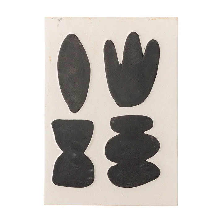 Bloomingville - Lutton Wanddekoration, 20 x 28,5 cm, weiß / grau