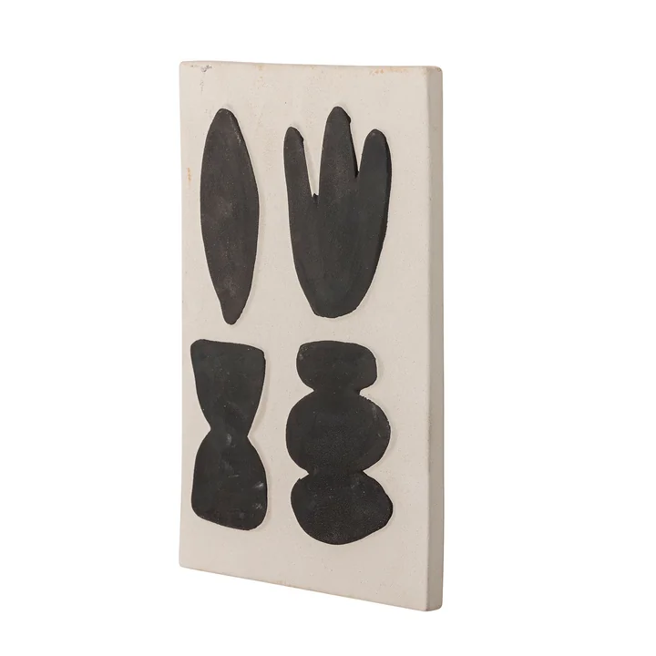 Bloomingville - Lutton Wanddekoration, 20 x 28,5 cm, weiß / grau