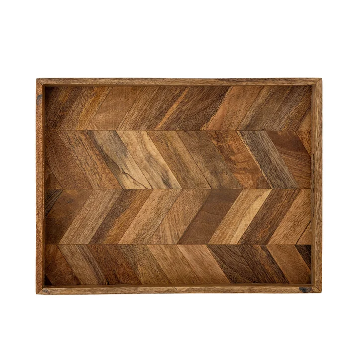 Bloomingville - Katalyn Serviertablett, 30 x 40 cm, Mango natur