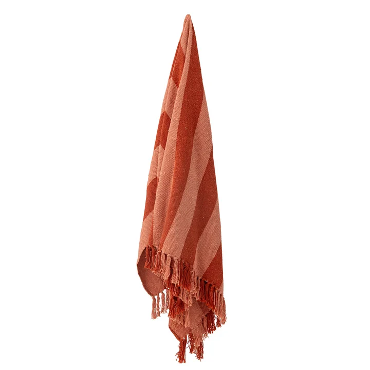 Bloomingville - Frello Decke, 130 x 160 cm, orange
