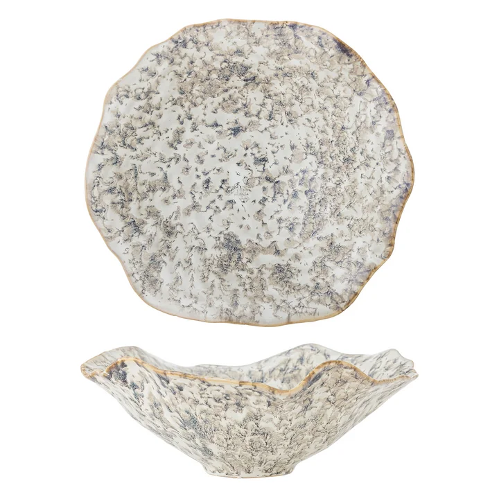 Bloomingville - Lennon Schale, Ø 27 x 9,5 cm, grau