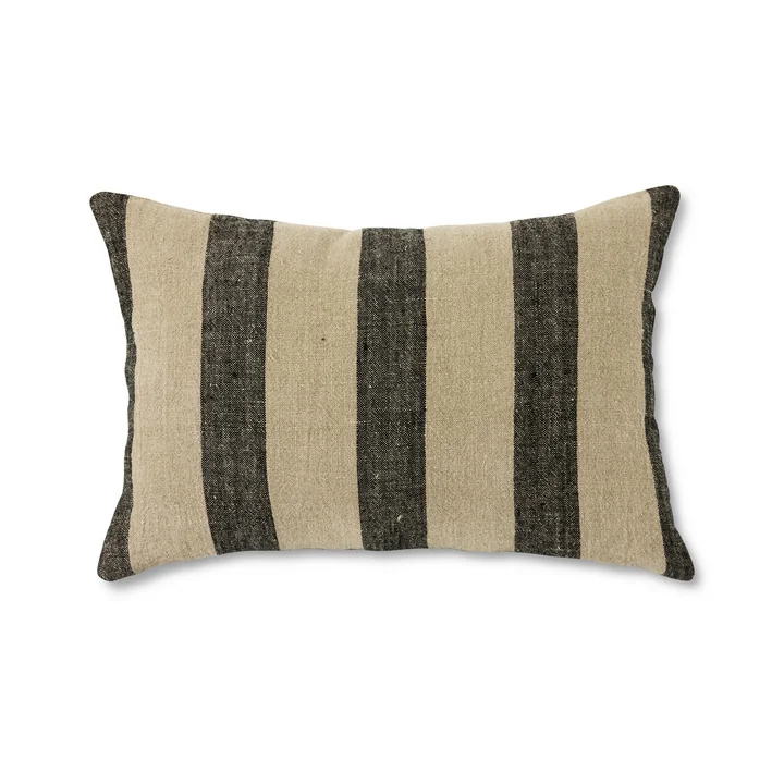 Hkliving - Bayside Leinen-Kissen, 60 x 40 cm, braun / beige