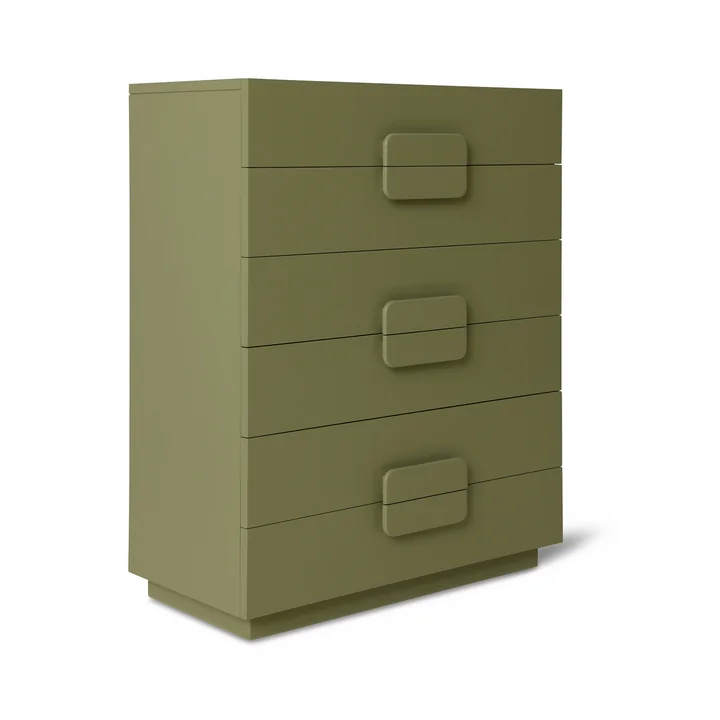 HKliving - Spacious Kommode, B 80 x H 98 cm, army green