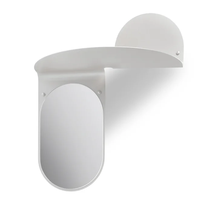 &klevering - Flip Spiegel, 53 x 63 cm, grau