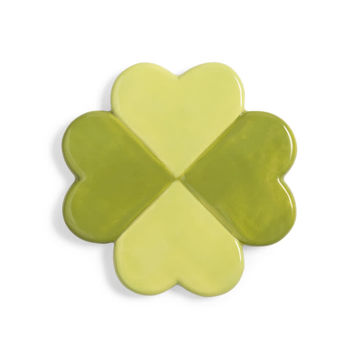 &klevering - Lucky Clover Untersetzter, Ø 10 cm, grün