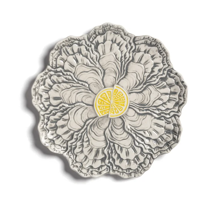 &klevering - Oyster Servierplatte Ø 23 cm, mehrfarbig