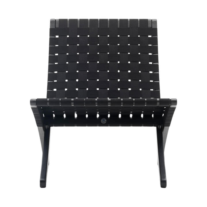 Carl Hansen - MG501 Cuba Chair, Eiche schwarz lackiert / schwarz / Beschläge Edelstahl (Limited Edition)