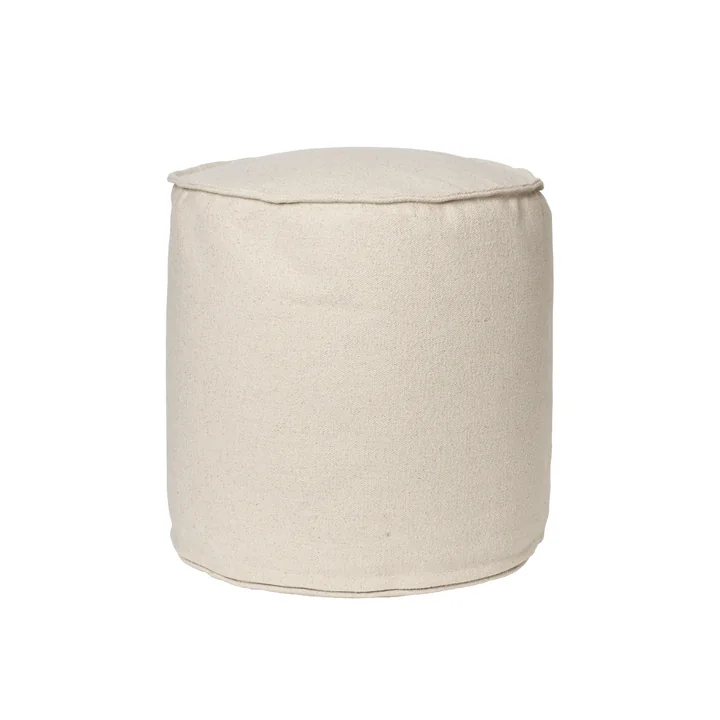 Ferm Living - Aun Pouf Ø 40 x H 40 cm, off-white