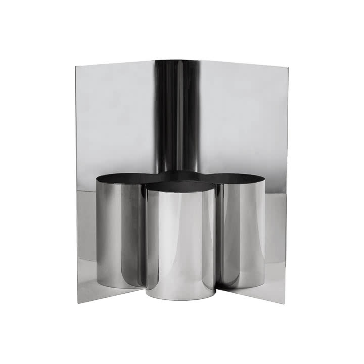 Ferm Living - Eddy Vase, H 29 cm, Edelstahl poliert