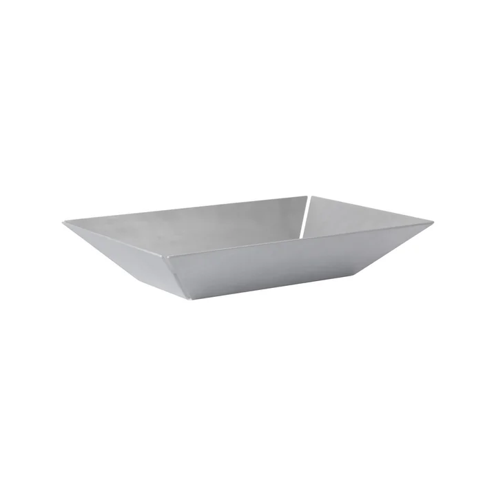 Ferm Living - Press Tablett, high, 21 x 30 cm, silber