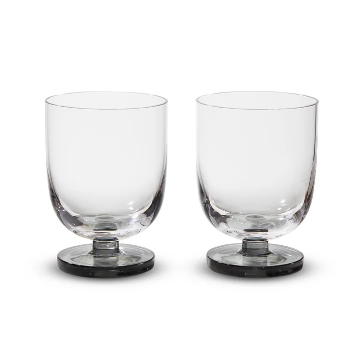 Tom Dixon - Puck Wasserglas, smoke (2er-Set)